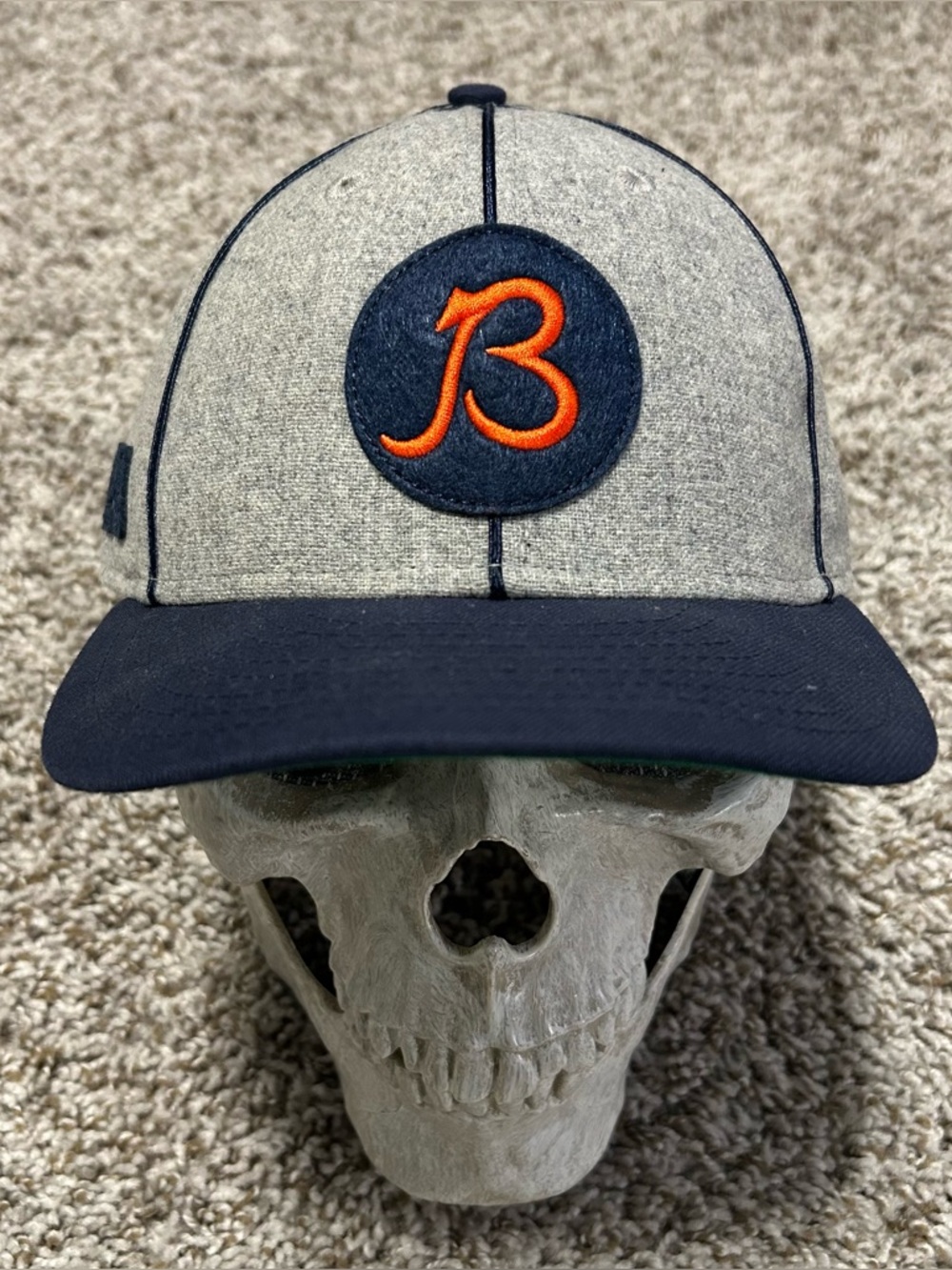 New Era Chicago Bears 100th Anniversary Hat GSH Grey Navy NFL Centenary